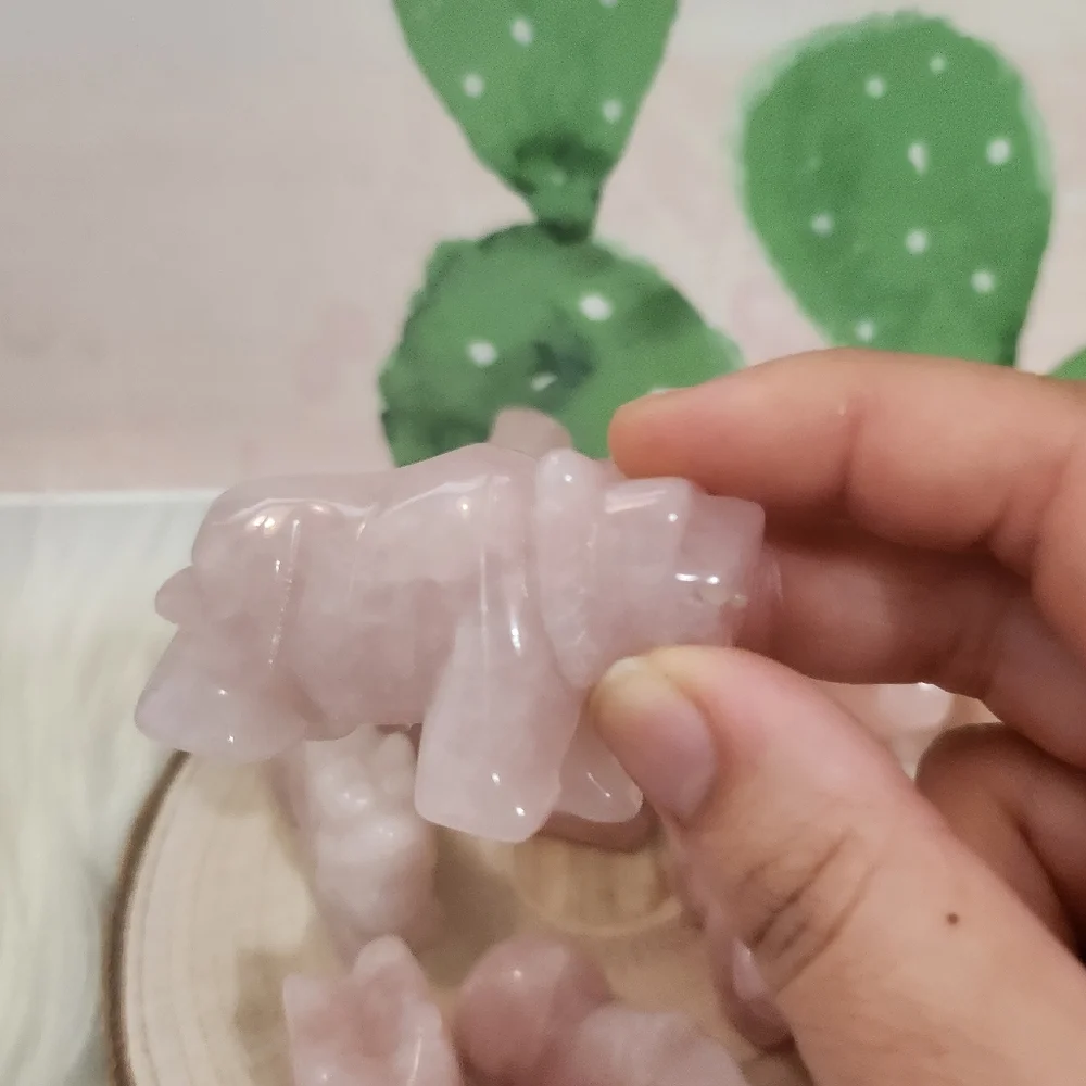 12 rose quartz zodiac animals - Picture 6 of 6